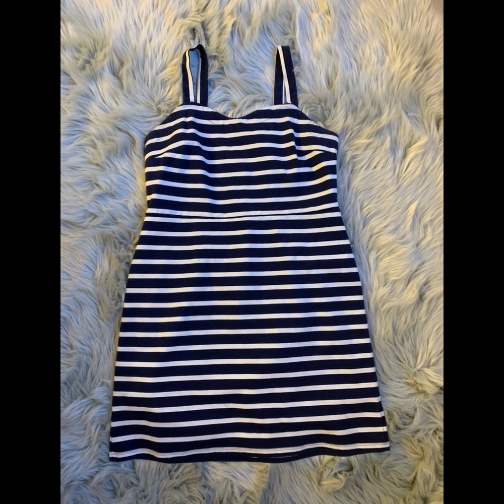 Striped mini dress